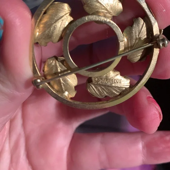 Sarah Coventry rare vintage precious stones brooch - Picture 5 of 7